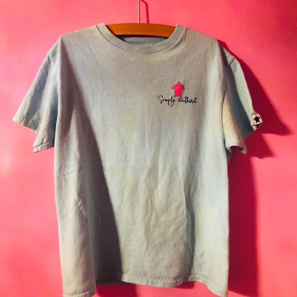 Teal simply southern shirt